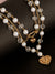 Faux Pearl Bead Double Necklace