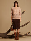 Textured Pullover With Neck Emb