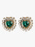 Miniature Green Gem Earrings