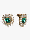 Miniature Green Gem Earrings