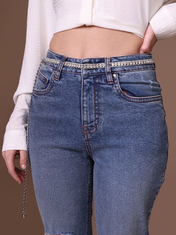 Kazo Radiance Embellished Chain Belt