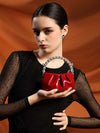 Kazo Rhinestone Mini City Glaze Clutch