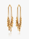 Wind Leaf Tassel Earrings