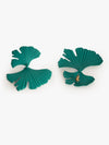 Abstract Green Statement Earrings