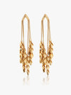 Wind Leaf Tassel Earrings