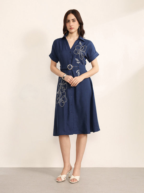Concord Midi Dress With Belt