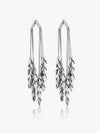 Wind Leaf Tassel Earrings