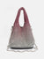 Rhinestone Evening Designer Bucket Bag