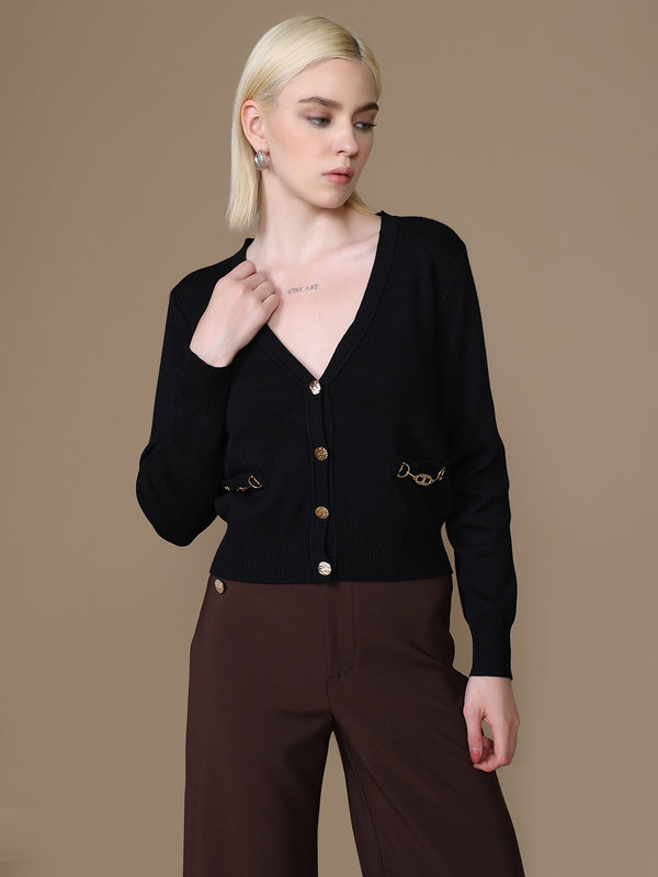Buckle Detail Cardigan
