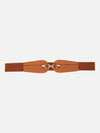 Interlock Buckle Faux Leather Belt