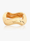 Chrome Wave Bangle Bracelet