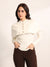 Ecru Winter Top With Detachable Cape