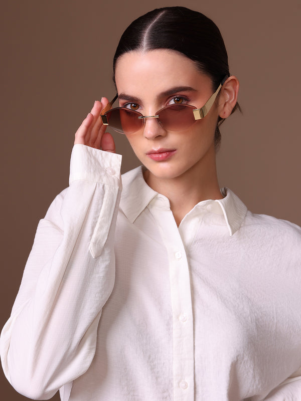 Onyx Hexagonal Metal Sunglasses