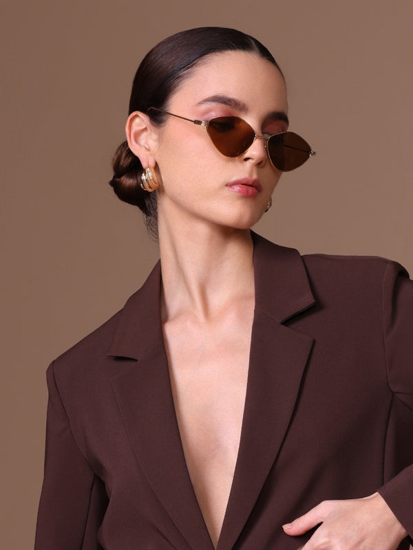 Aria Cat Eye Metal Sunglasses