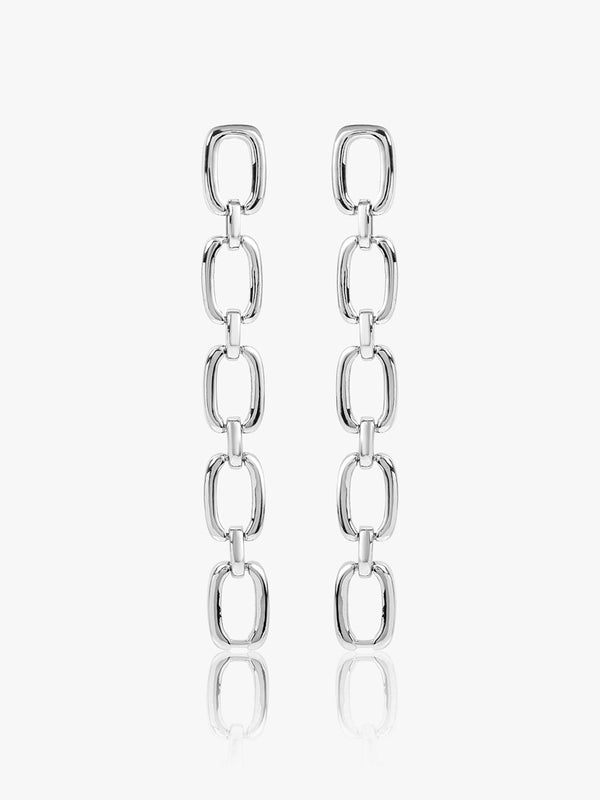 Chained Elegance Drop Earrings