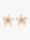 Kazo Floral Pearl Stud Earrings