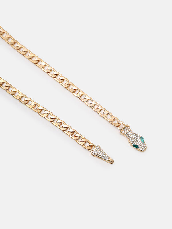 Gilded Snake Chain Belt