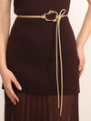 Kazo Lusture Gold Cord Thin Belt