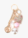 Crita Studded Heart Bag Charm