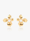 Pearl Blossom Stud Earrings