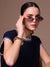 Onyx Hexagonal Metal Sunglasses