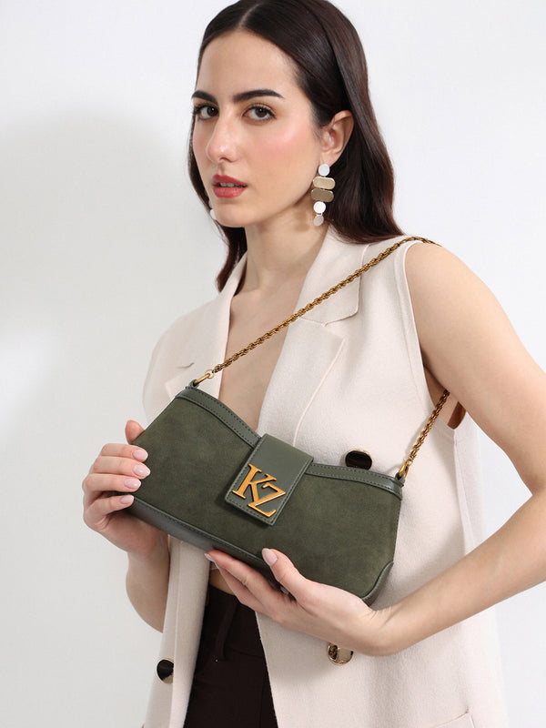 Kazo Aurelian Suede Shoulder Bag
