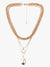 Kazo Aurevia Golden Layered Necklace Set