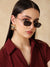 Geometric Metal Frame Sunglasses