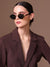 Muse Oval Metal Sunglasses