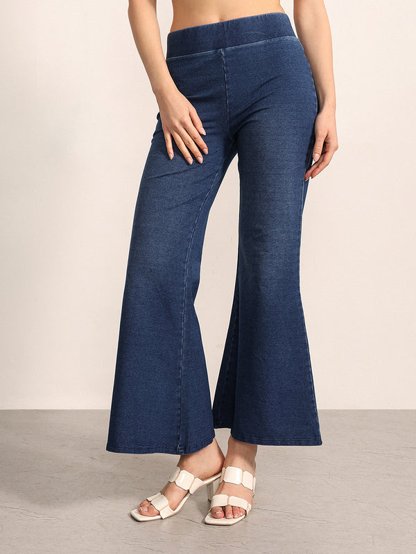 Denim Flared Jeggings