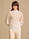 Batwing Sleeve Patterened Pullover