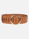 Round Buckle Broad Belt