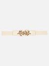 Leaf Buckle Elasticated Belt