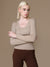 Scoop Neck Winter Top With Lurex Yarn
