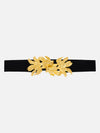 Statement Buckle Broad Elasticated Belt