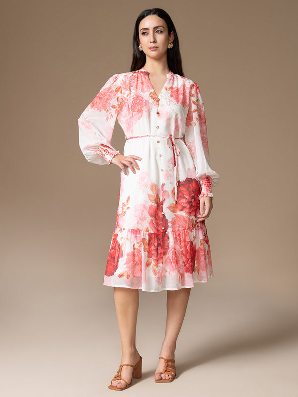 Flavia Midi Dress With Belt