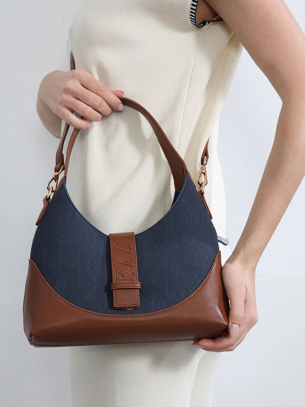 Kazo Talia Denim Hobo Bag
