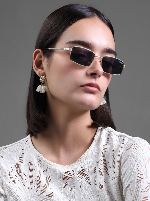 Linear Luxe Rectangle Sunglasses