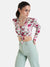 Full Sleeve Printed Cropped Shirt With Knot