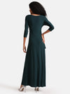 Maxi Dress With Asymettric Hem And Embellishment