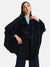 Cape With Textured Fur Detail