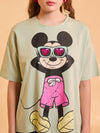 Mickey Mouse © Disney Printed T-Shirt With Sequin Work