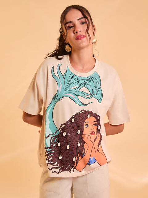 The Little Mermaid © Disney Printed T-Shirt
