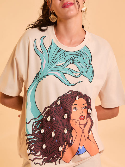 The Little Mermaid © Disney Printed T-Shirt