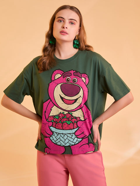 Lotso © Disney Printed T-Shirt With Sequin Work