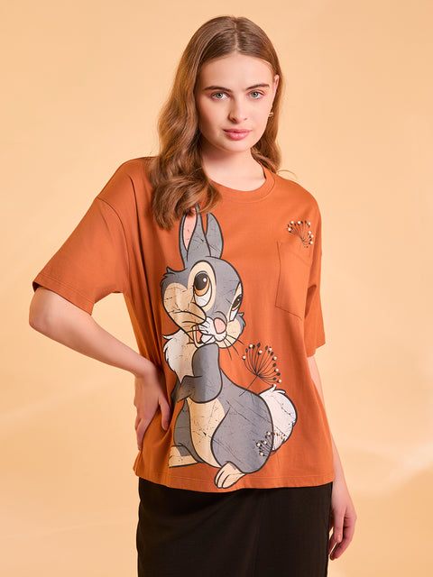 Thumper © Disney Printed T-Shirt With Pearls