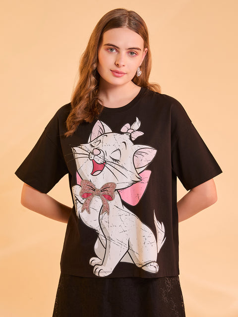 Aristocat © Disney Printed T-Shirt With Beadwork