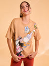 Minnie & Daisy © Disney Printed T-Shirt With Sequin Work