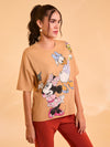 Minnie & Daisy © Disney Printed T-Shirt With Sequin Work