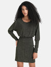 Mini Dress With Batwing Sleeves